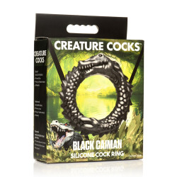 Creature Cocks Cockring Black Caiman Noir
